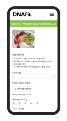 Preview of DNAfit app